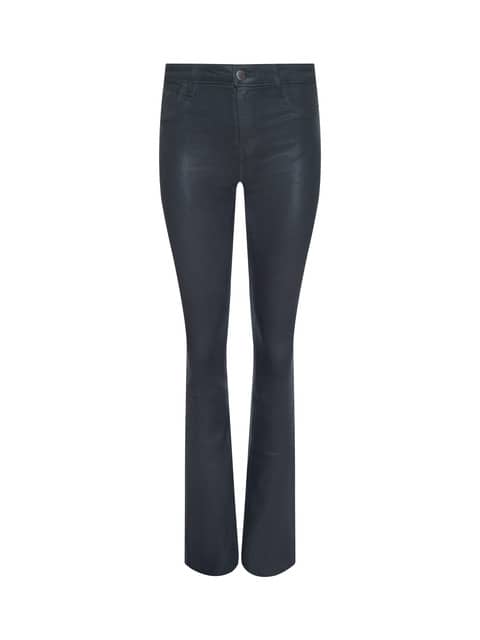 Ruth Coated Straight-Leg Jean in Dark Slate Grey Coated
