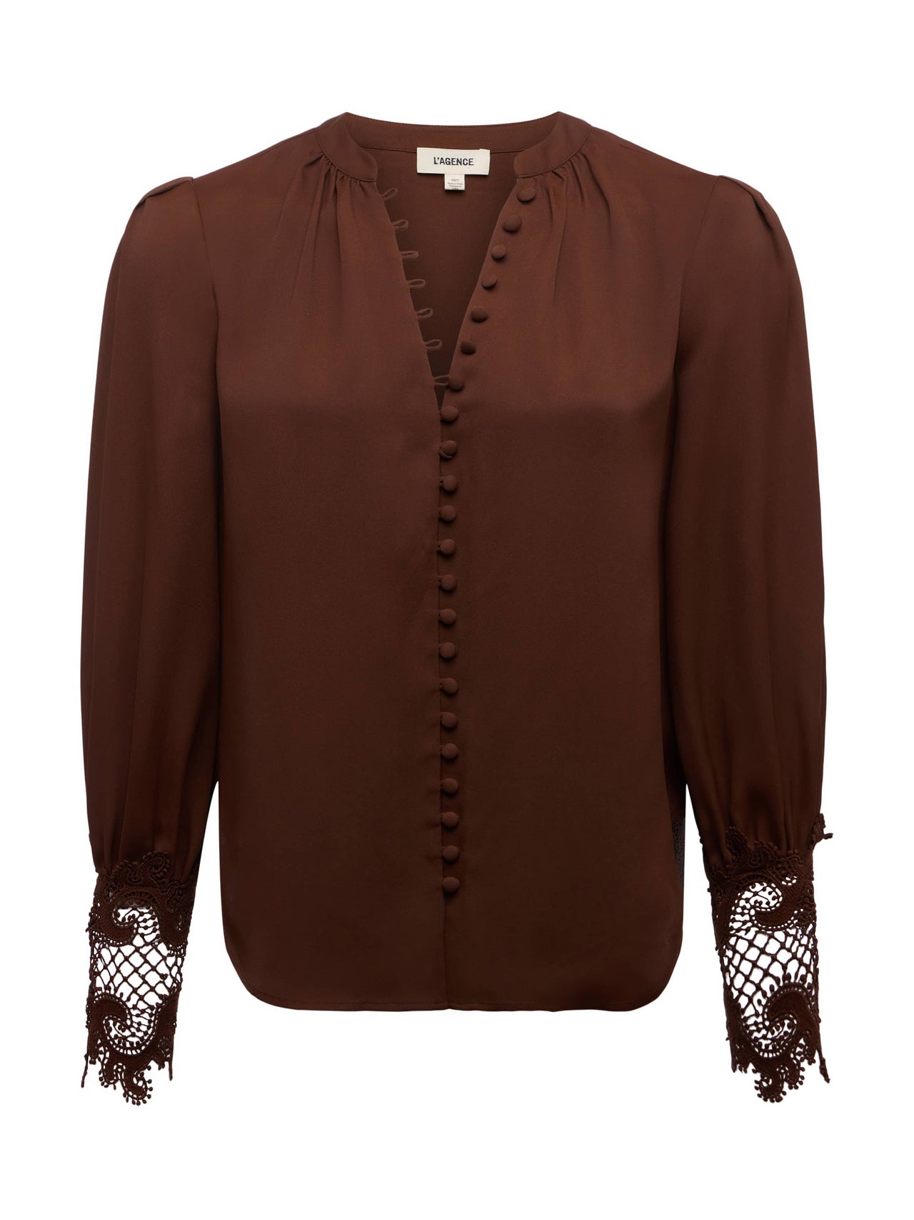 Ava Blouse in Hot Fudge