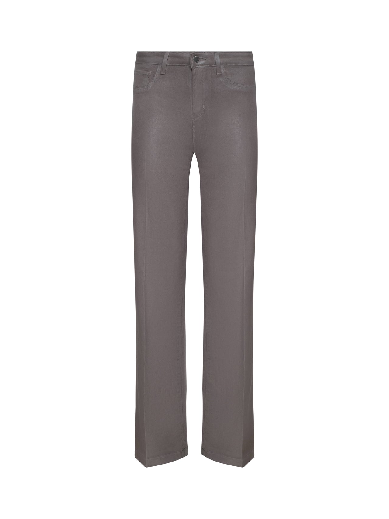 Clayton Coated Wide-Leg Jean in Driftwood Coated