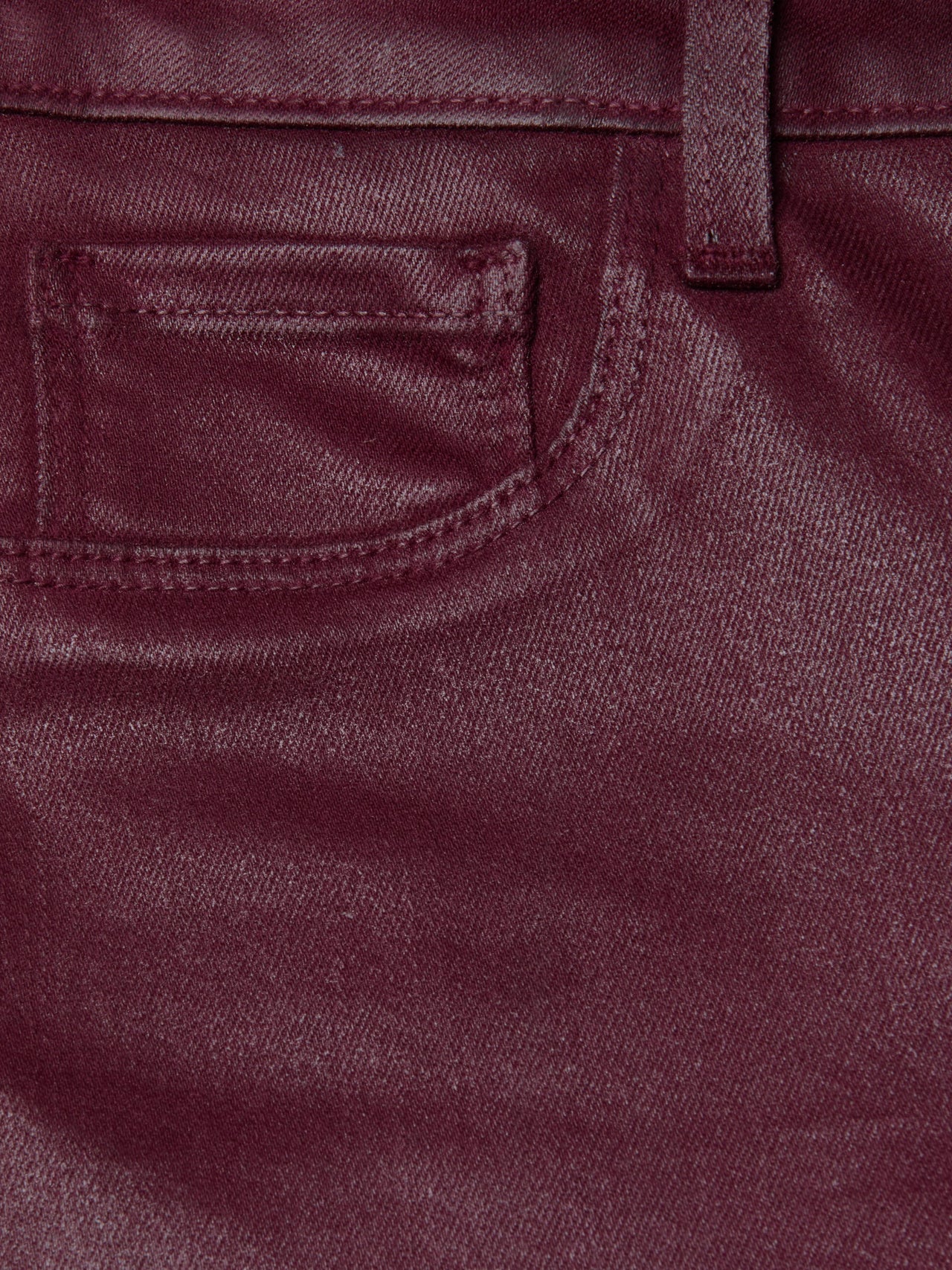 Marguerite Coated Skinny Jean in Dark Port Coated
