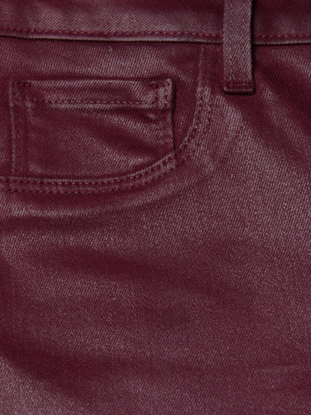 Marguerite Coated Skinny Jean in Dark Port Coated