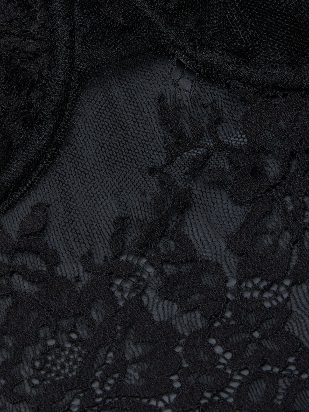 Lori Lace Bustier Top in Black