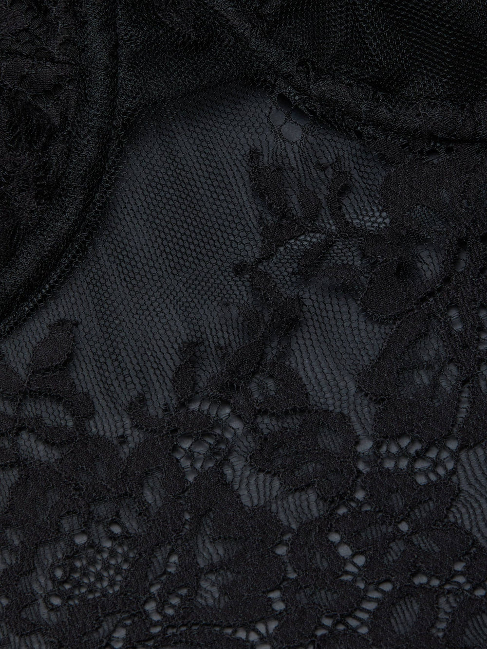 Lori Lace Bustier Top in Black