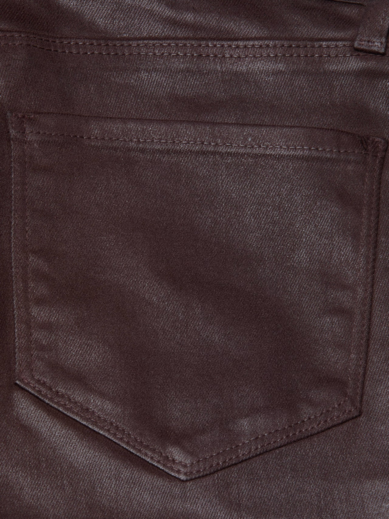 Selma Coated Bootcut Jean in Chocolate Coated