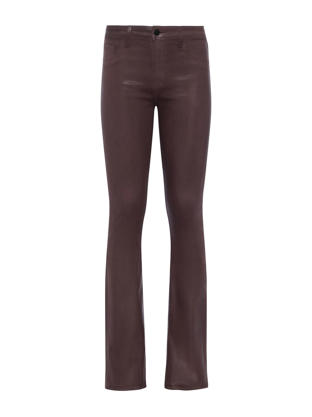 Selma Coated Bootcut Jean in Chocolate Coated