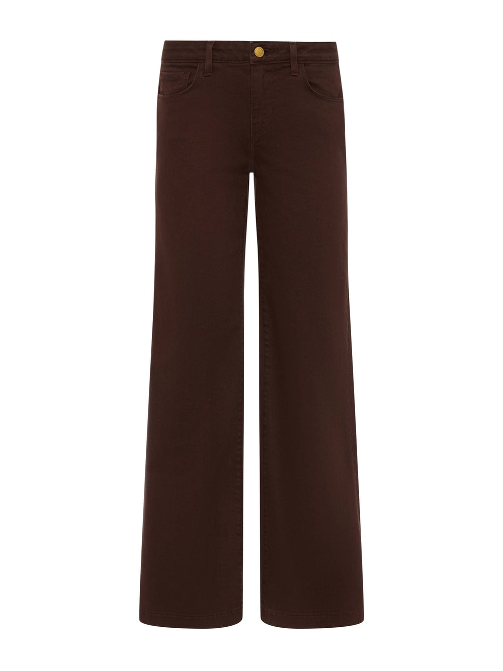 Joanne Low-Rise Wide-Leg Jean in Brown