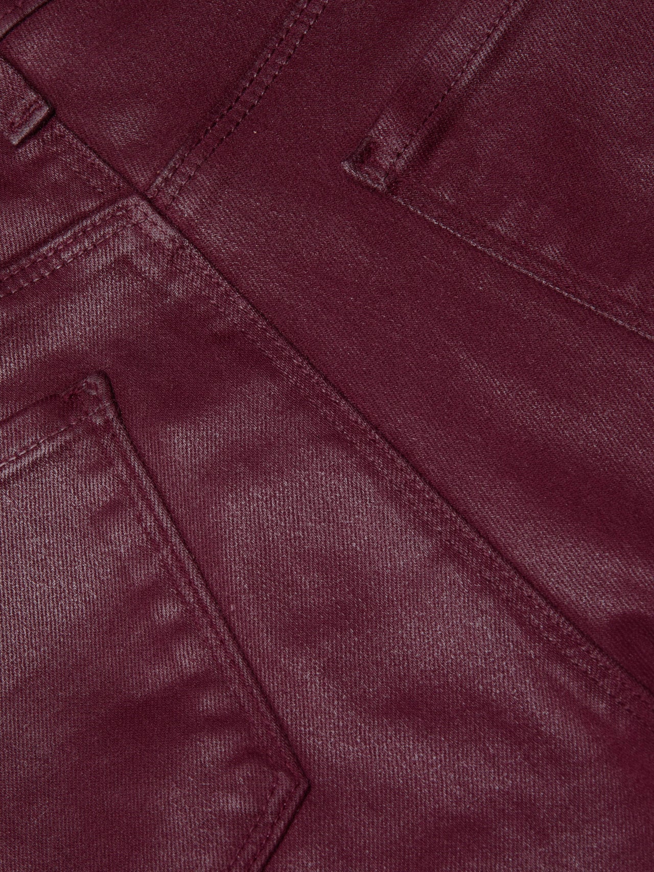 Ruth Coated Straight-Leg Jean in Dark Port Coated