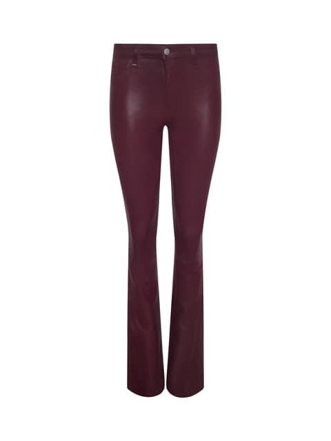 Ruth Coated Straight-Leg Jean in Dark Port Coated