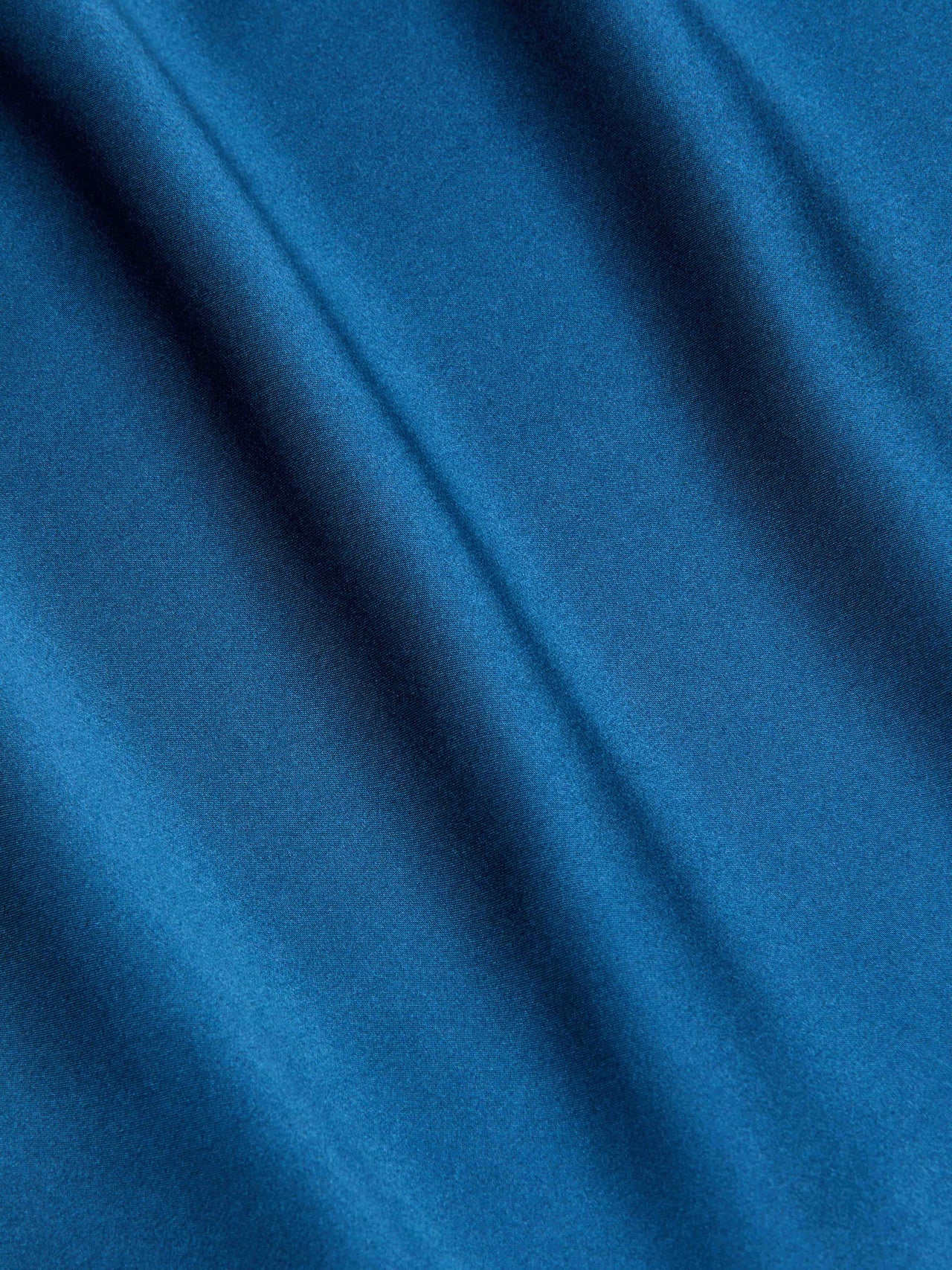Zaria Silk Mini Dress in Stone Blue