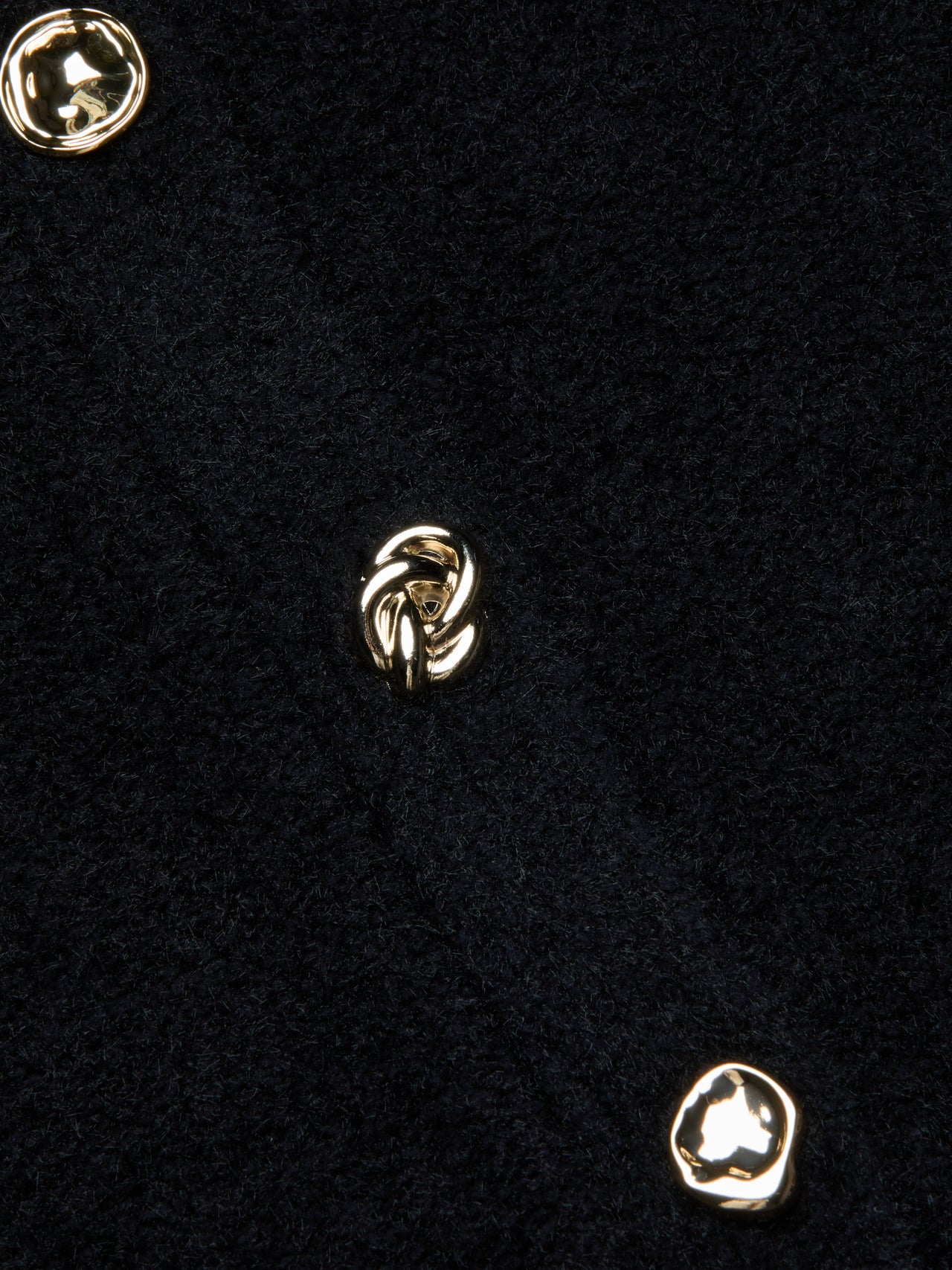 Melissa Knit Cardigan in Black/Gold