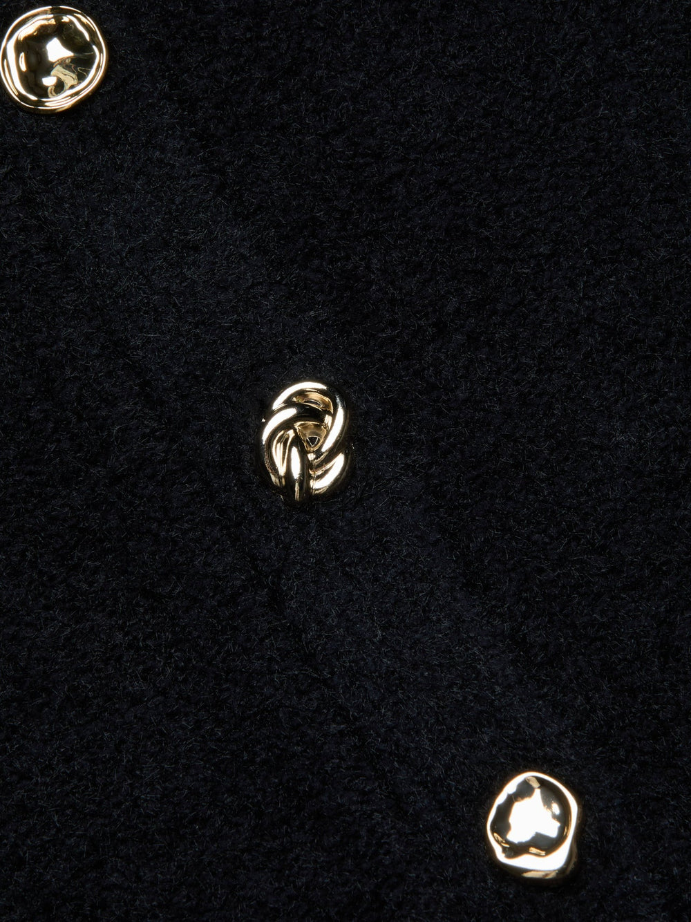 Melissa Knit Cardigan in Black/Gold