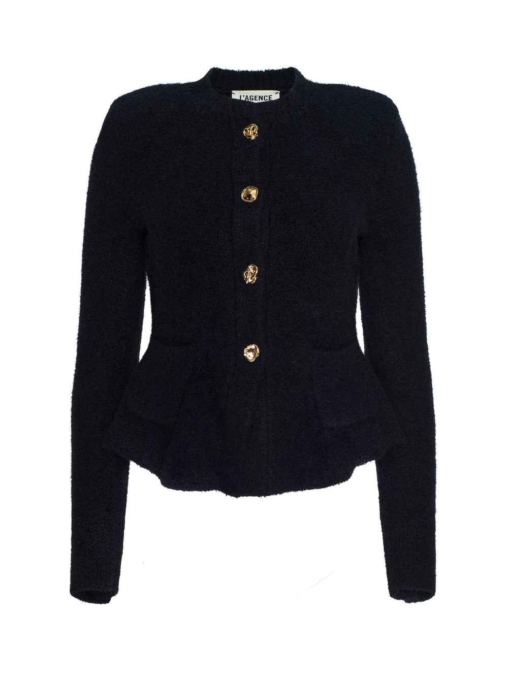 Melissa Knit Cardigan in Black/Gold