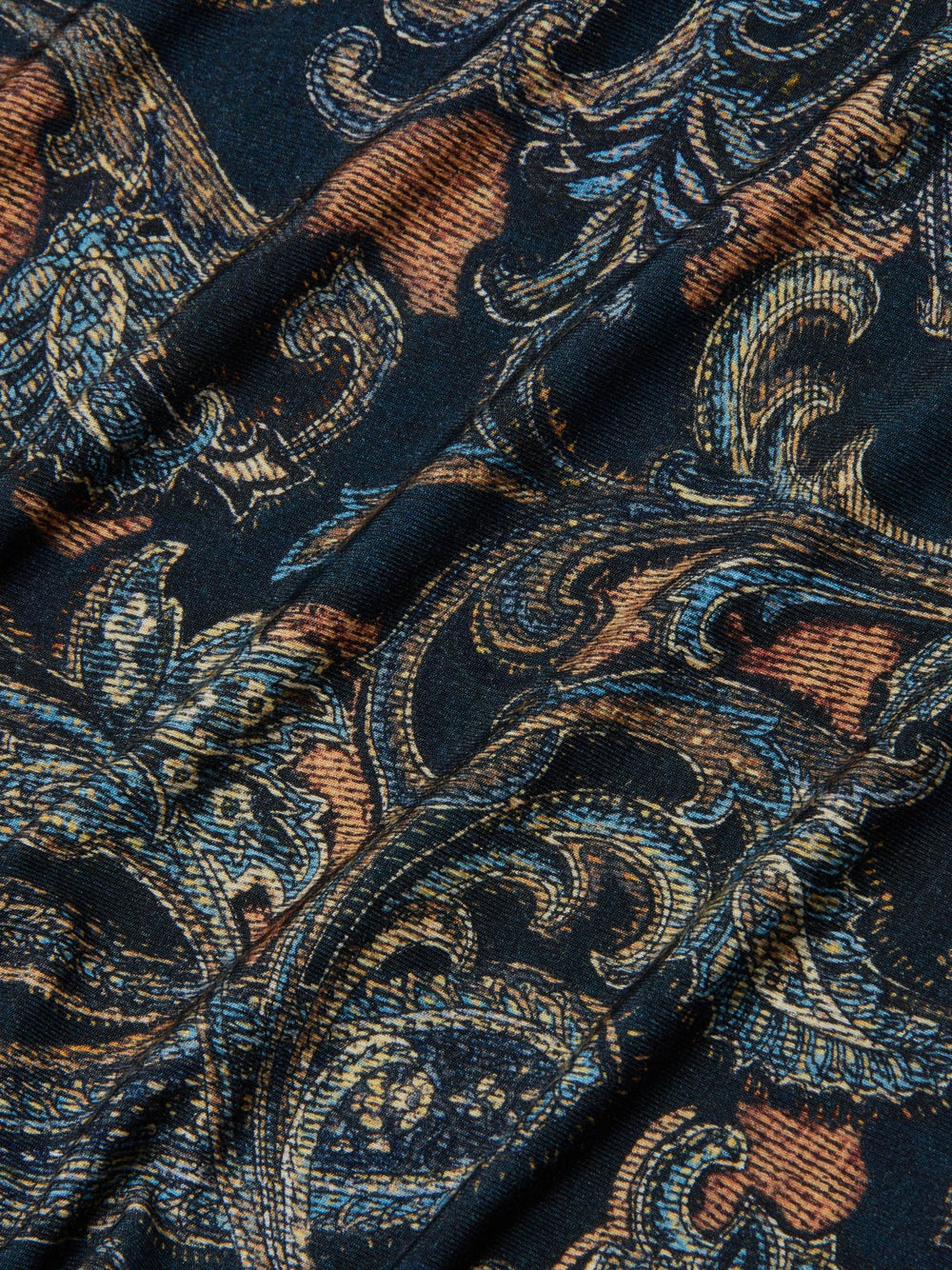 Aja Turtleneck in Midnight Multi Etched Paisley