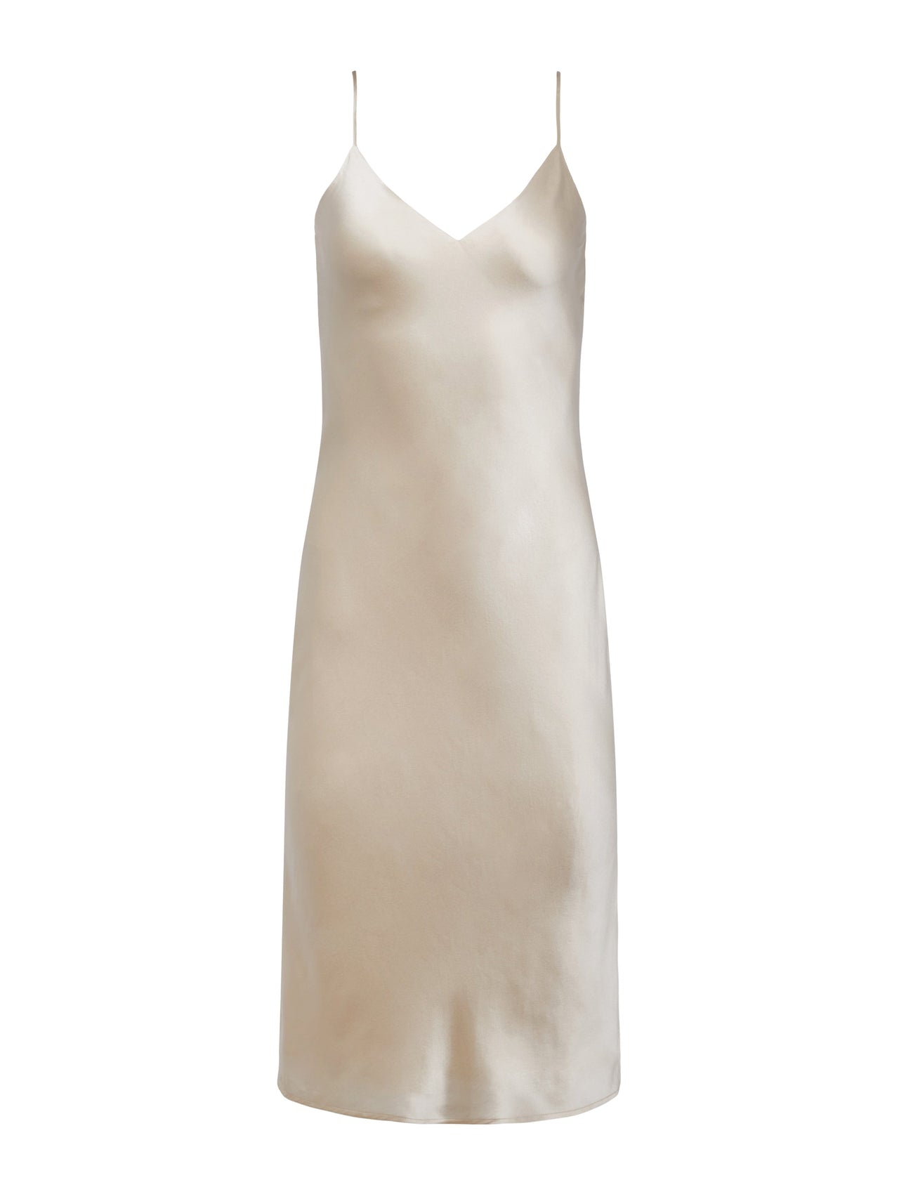 Jodie Silk Slip Dress in Champagne