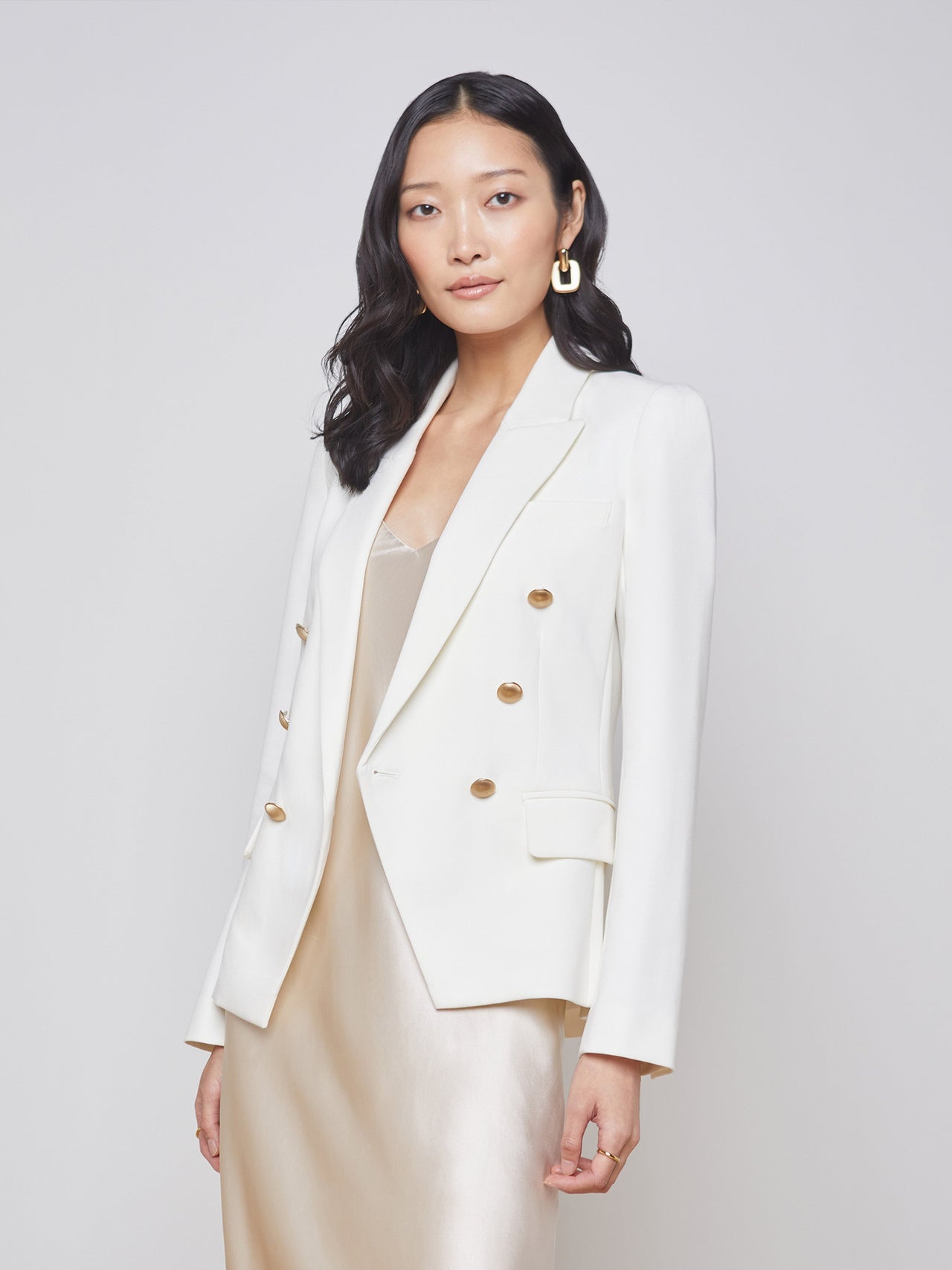 Kenzie Blazer in Ivory