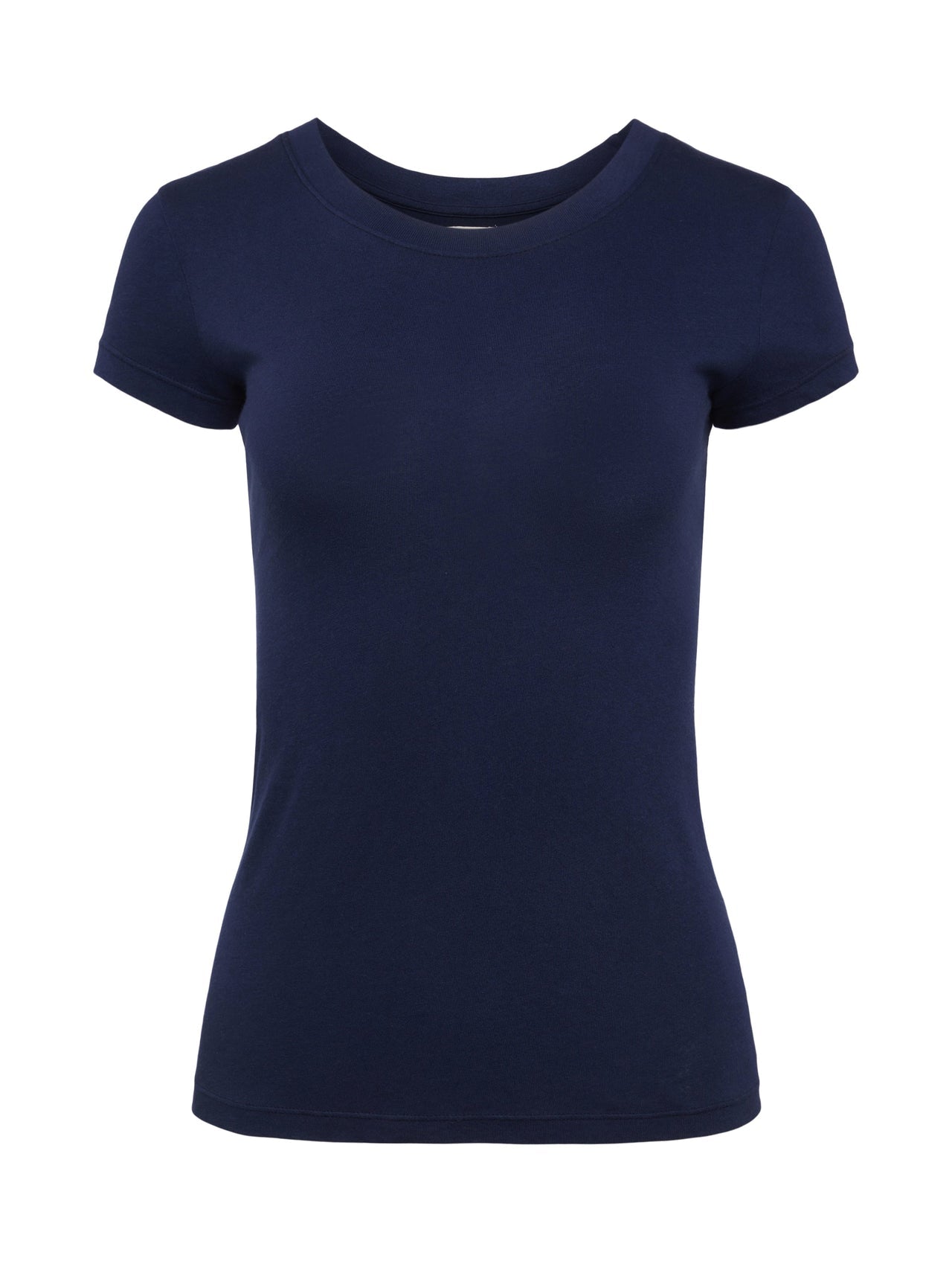 Cory Cotton Scoopneck Tee in Navy