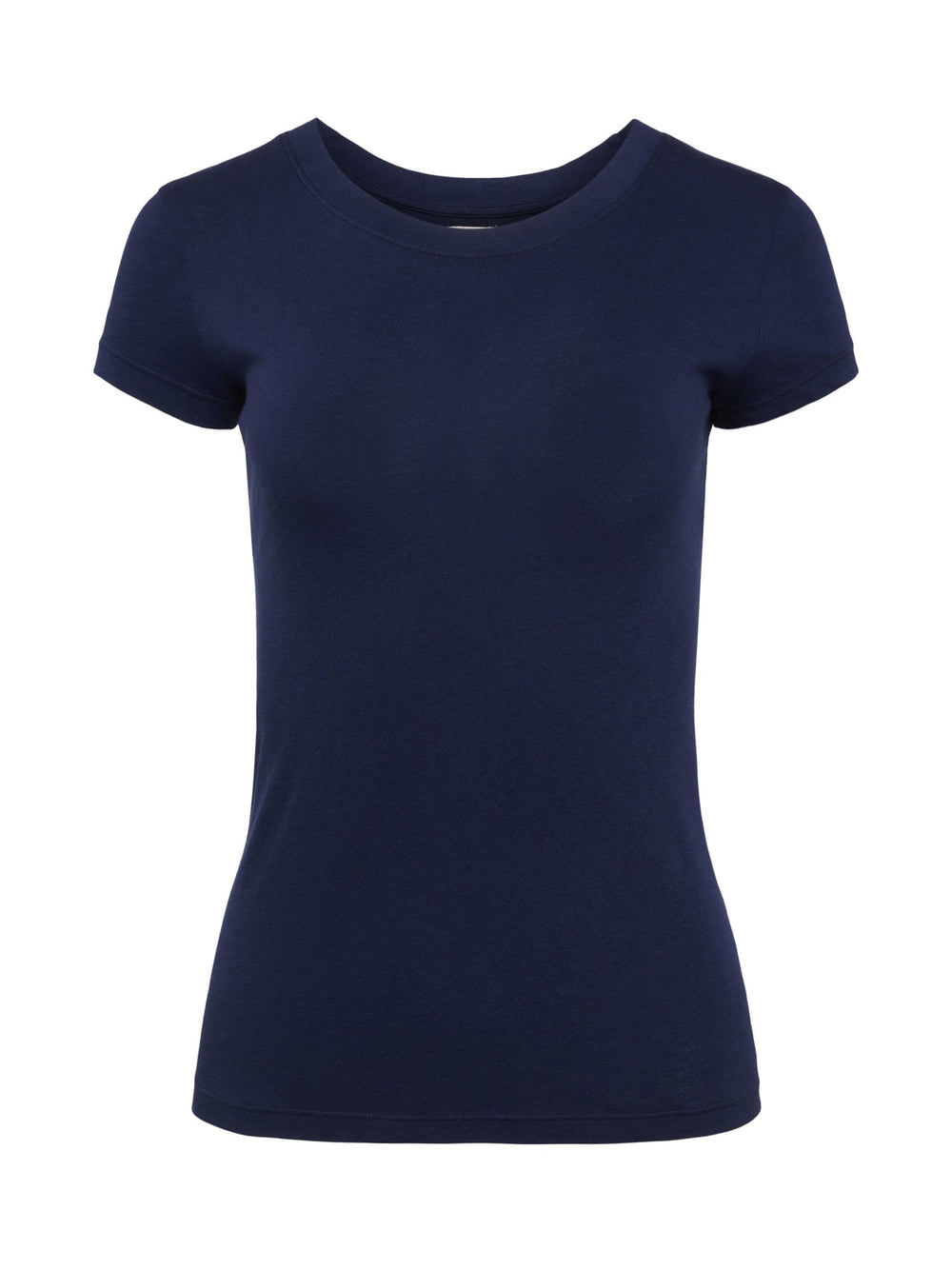 Cory Cotton Scoopneck Tee in Navy