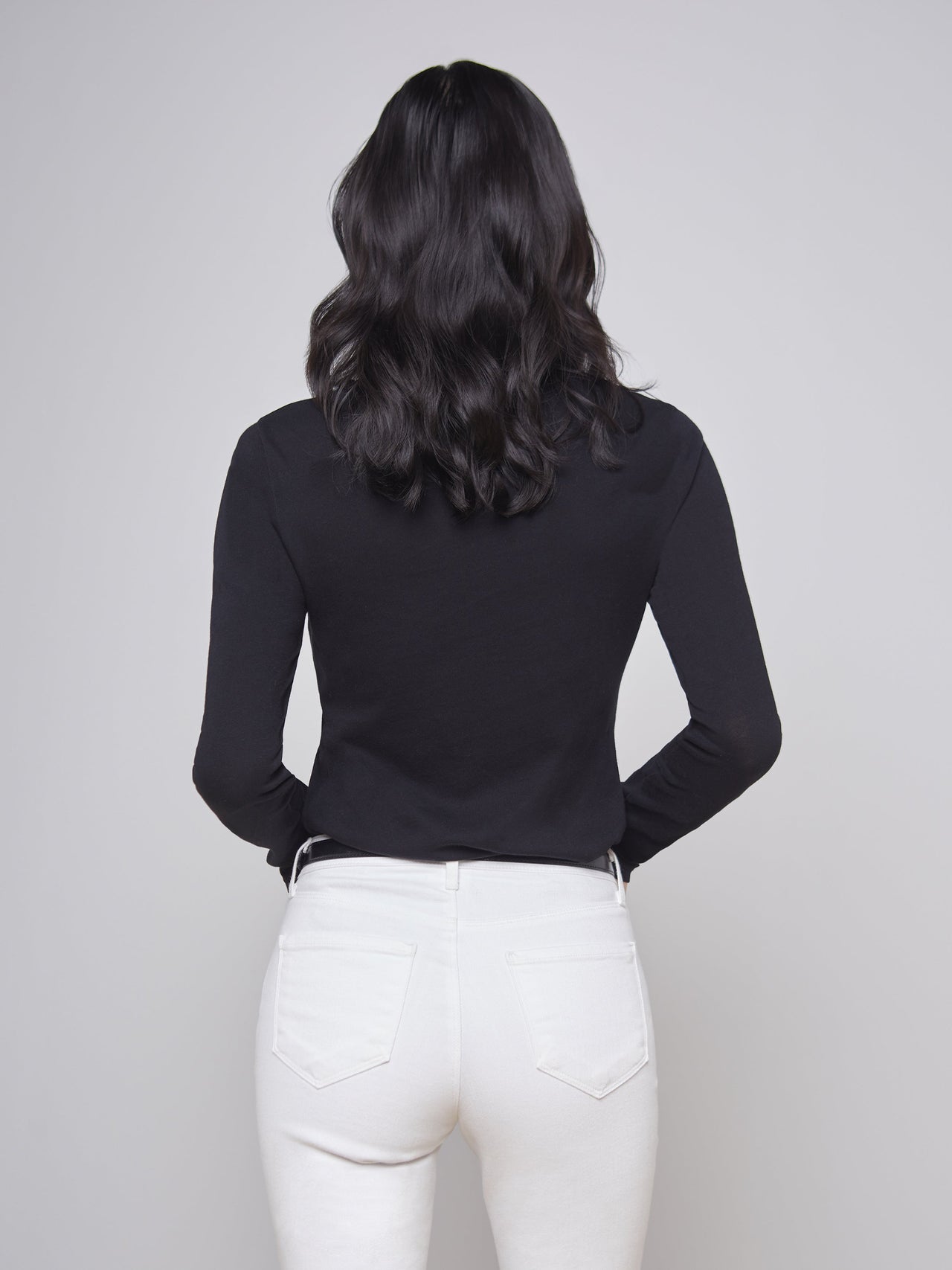 Tess Long Sleeve Tee in Black