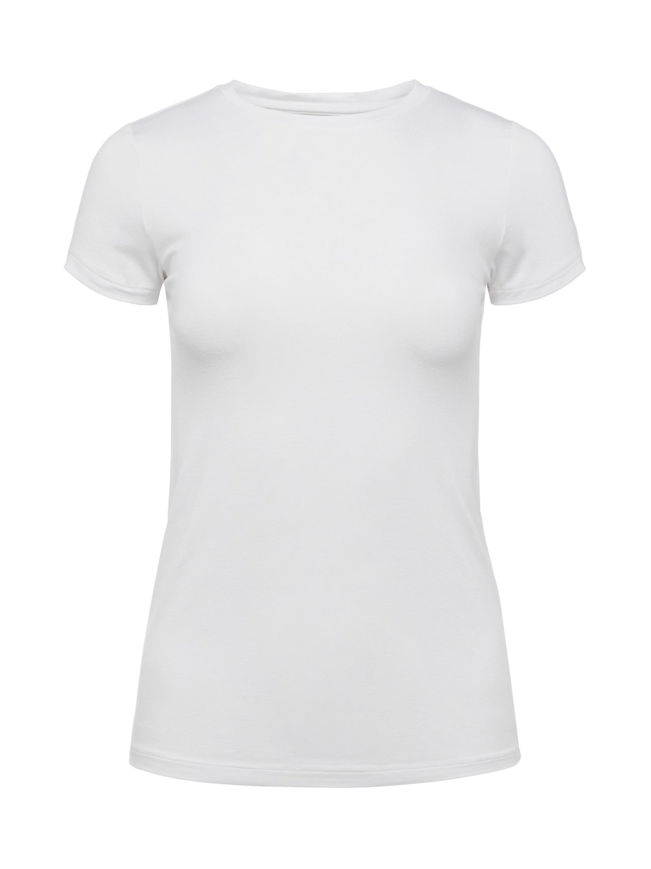 Ressi Fitted Crewneck Tee in White