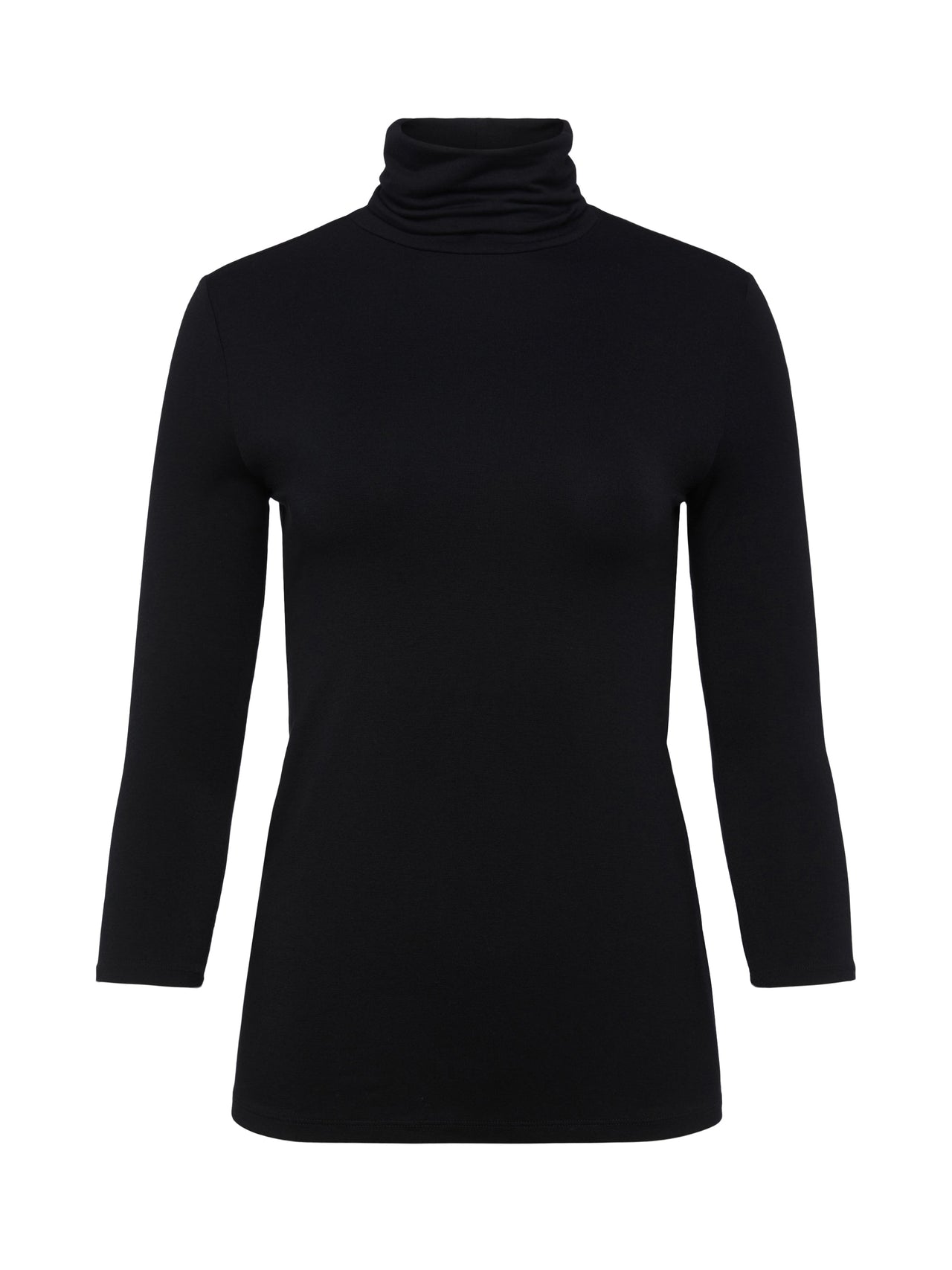 Aja 3/4 Sleeve Turtleneck in Black