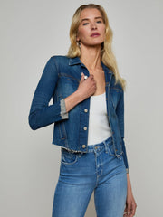Janelle 3/4 Sleeve Jean Jacket in Authentique