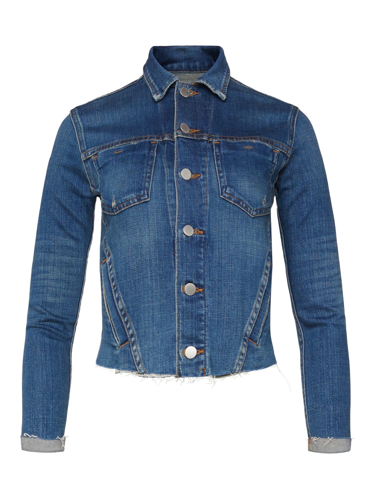 Janelle 3/4 Sleeve Jean Jacket in Authentique