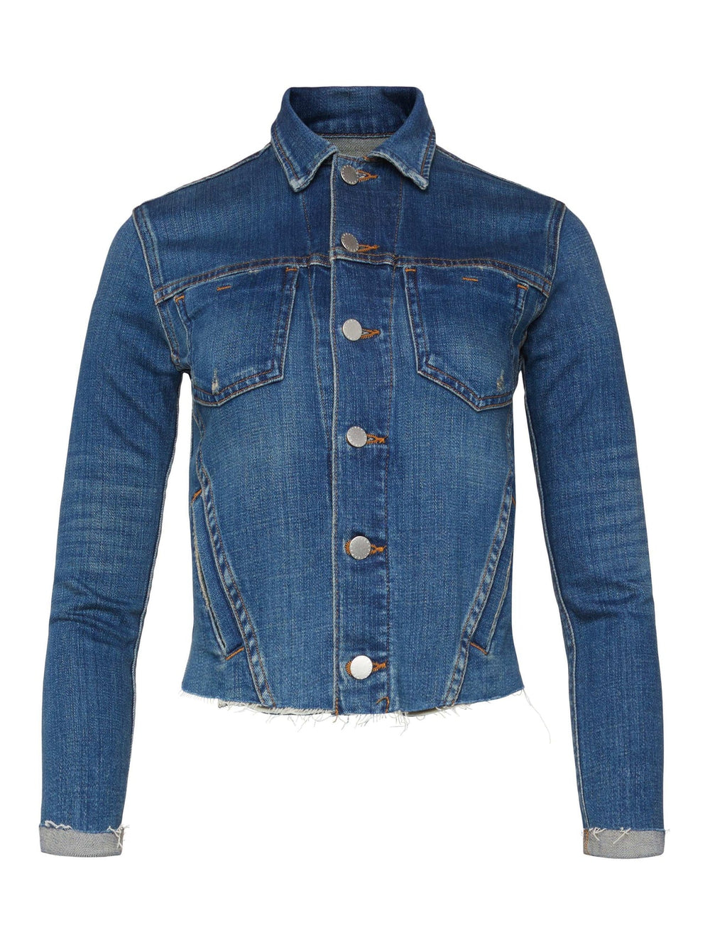 Janelle 3/4 Sleeve Jean Jacket in Authentique
