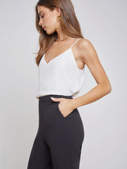 Jane Silk Camisole in Ivory