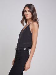 Jane Silk Camisole in Black