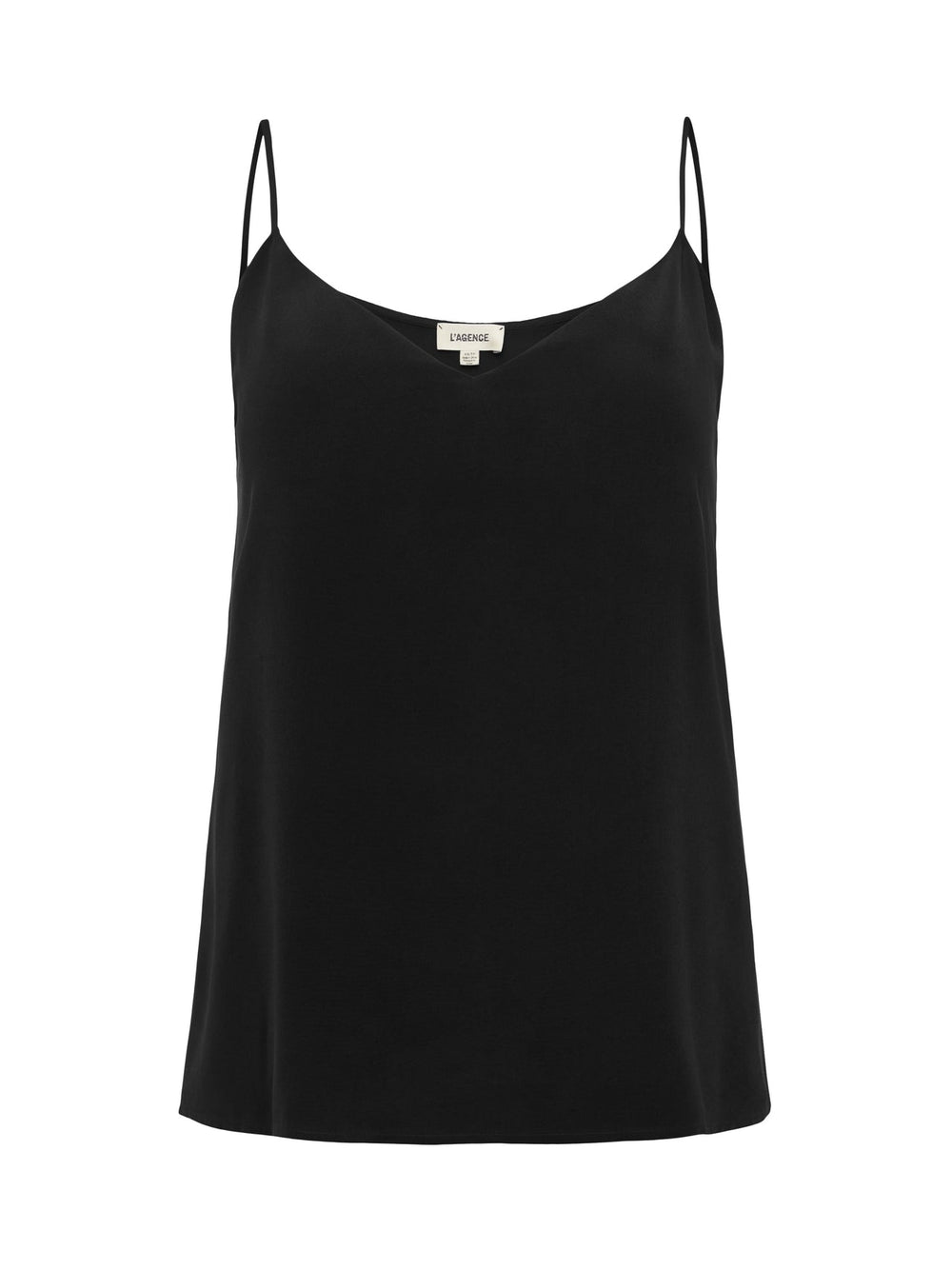 Jane Silk Camisole in Black