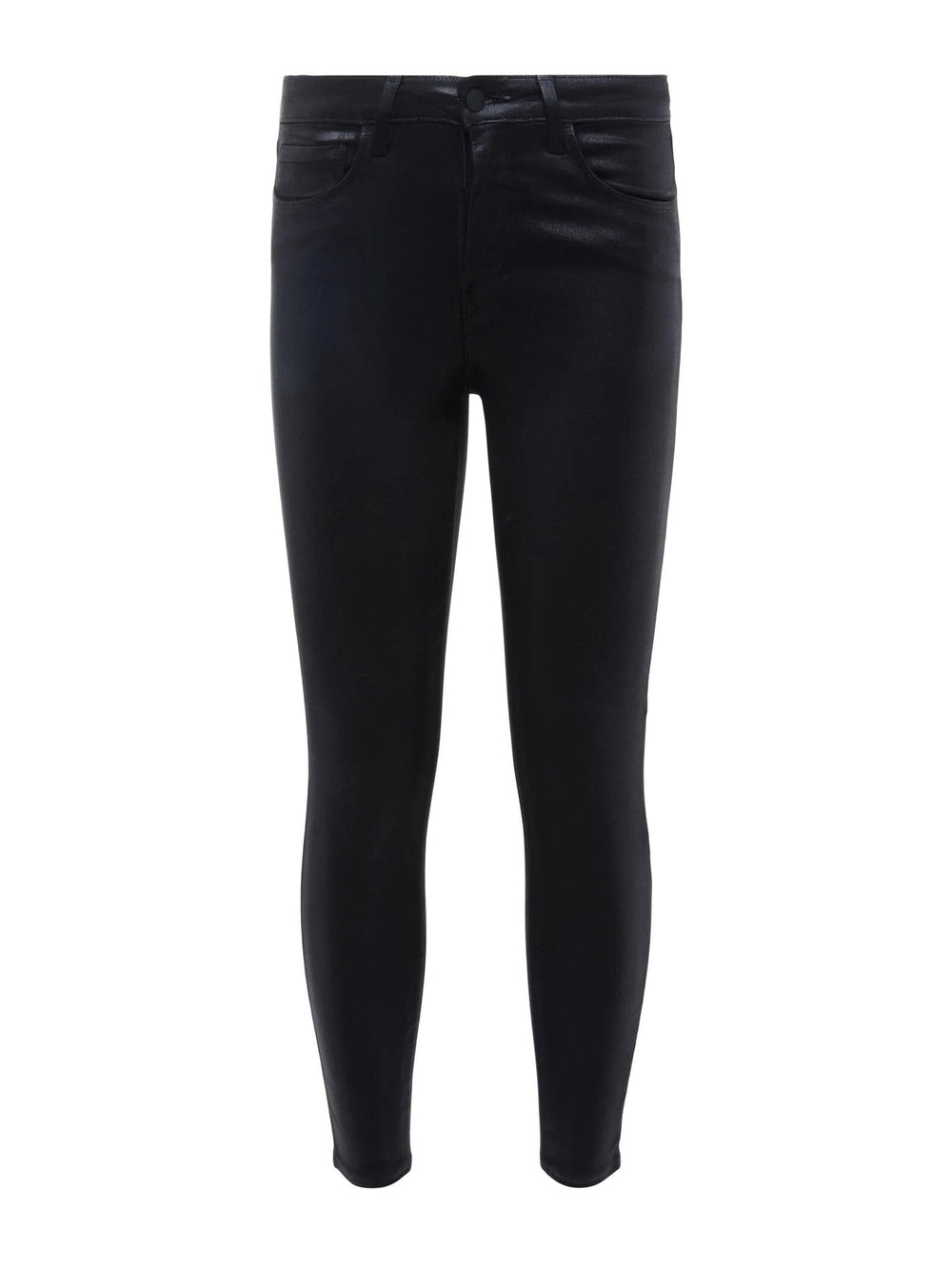 Margot High Rise Skinny Jean In Black Coated