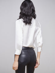 Dani Silk Blouse in Ivory