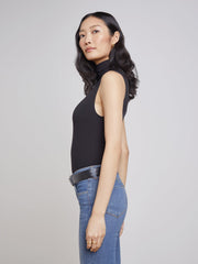 Ceci Sleeveless Turtleneck in Black