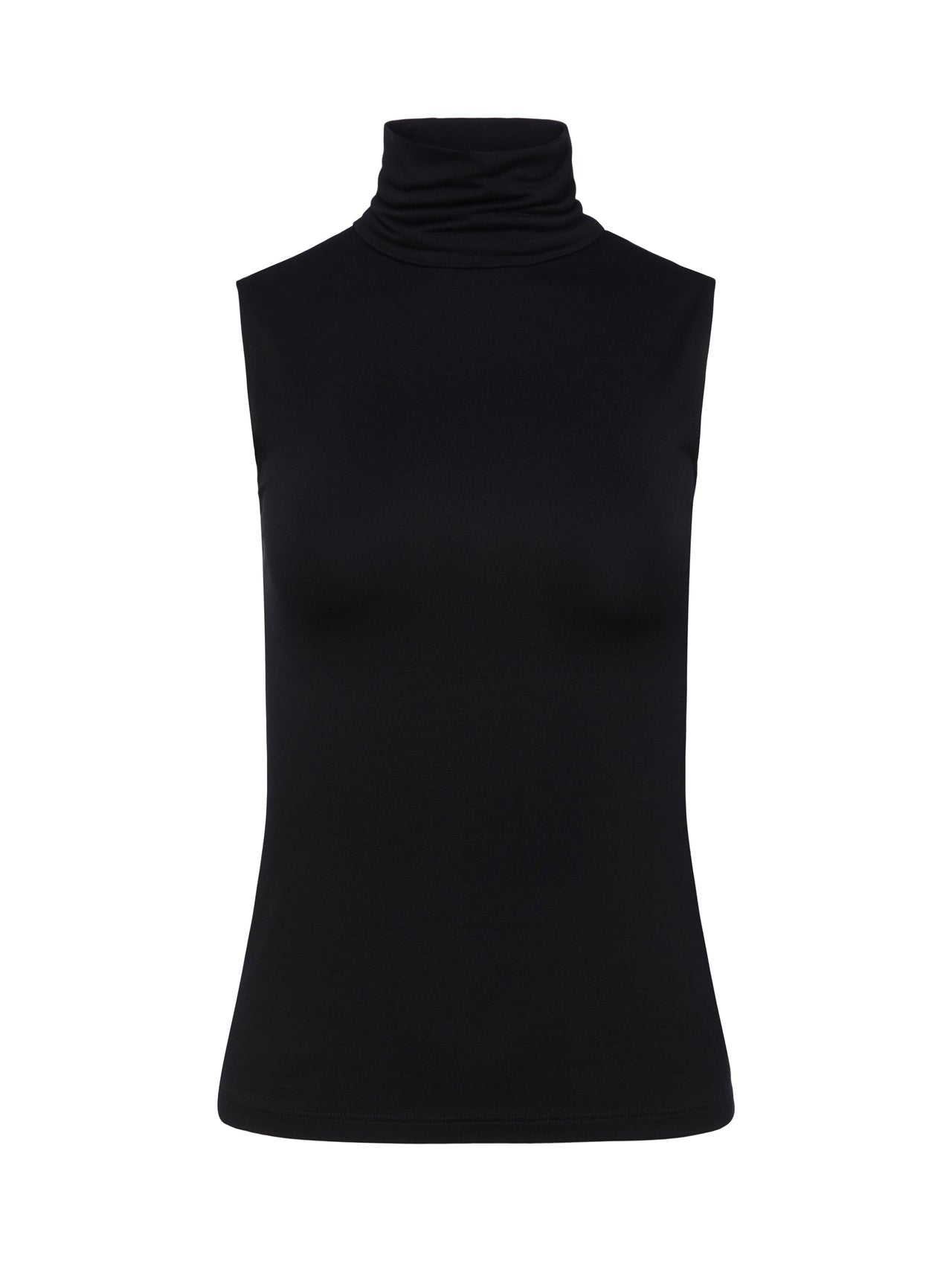 Ceci Sleeveless Turtleneck in Black