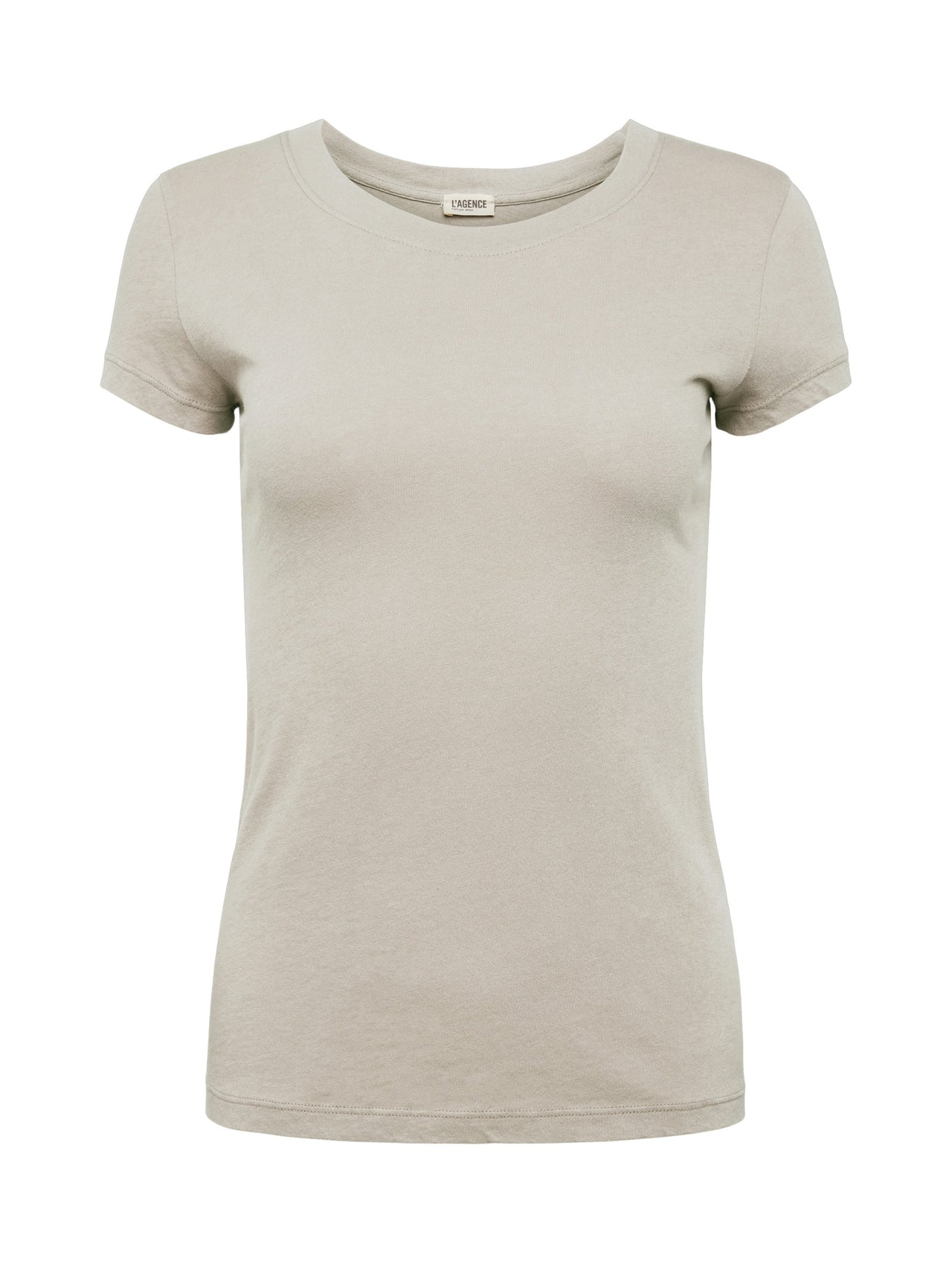Cory Cotton Scoopneck Tee in Biscuit