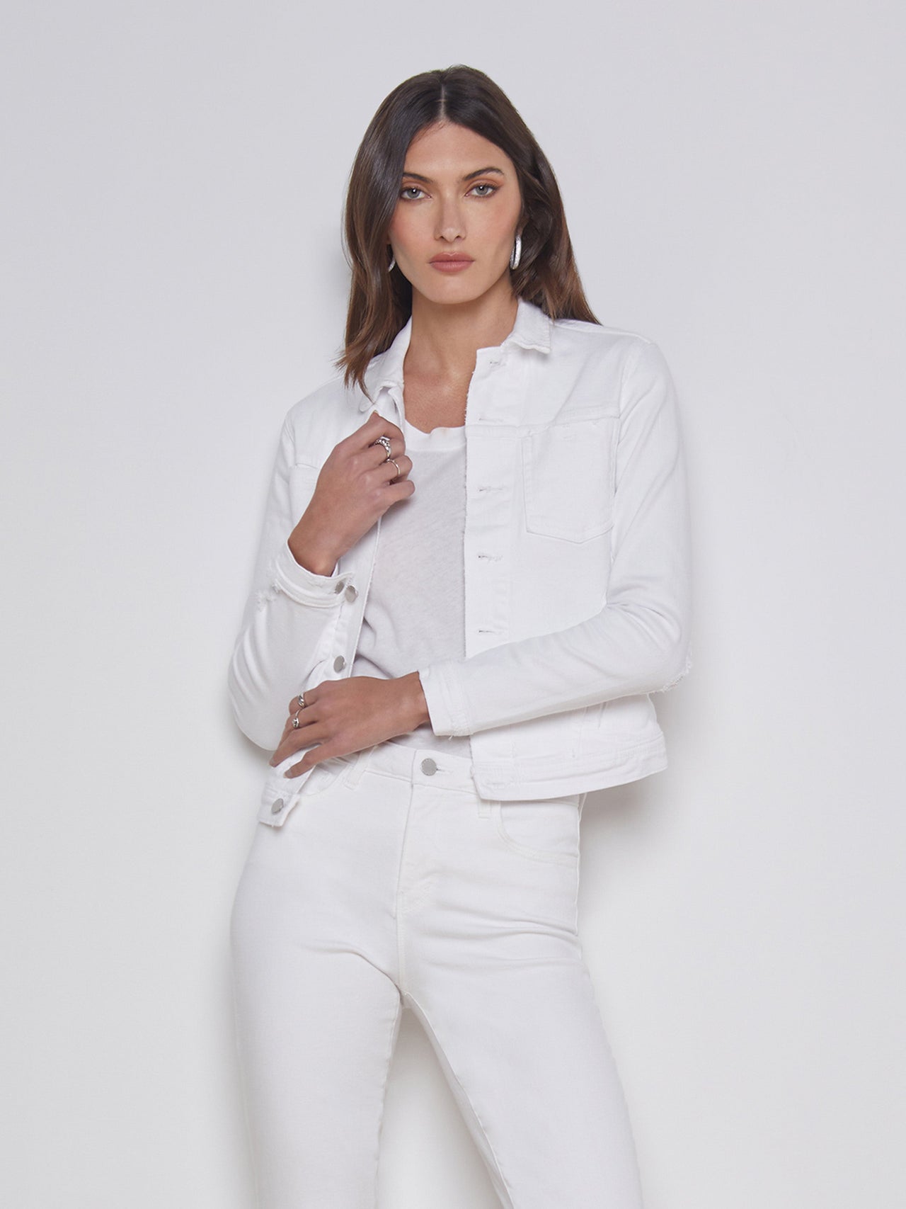 Celine Jacket In Blanc Destruct