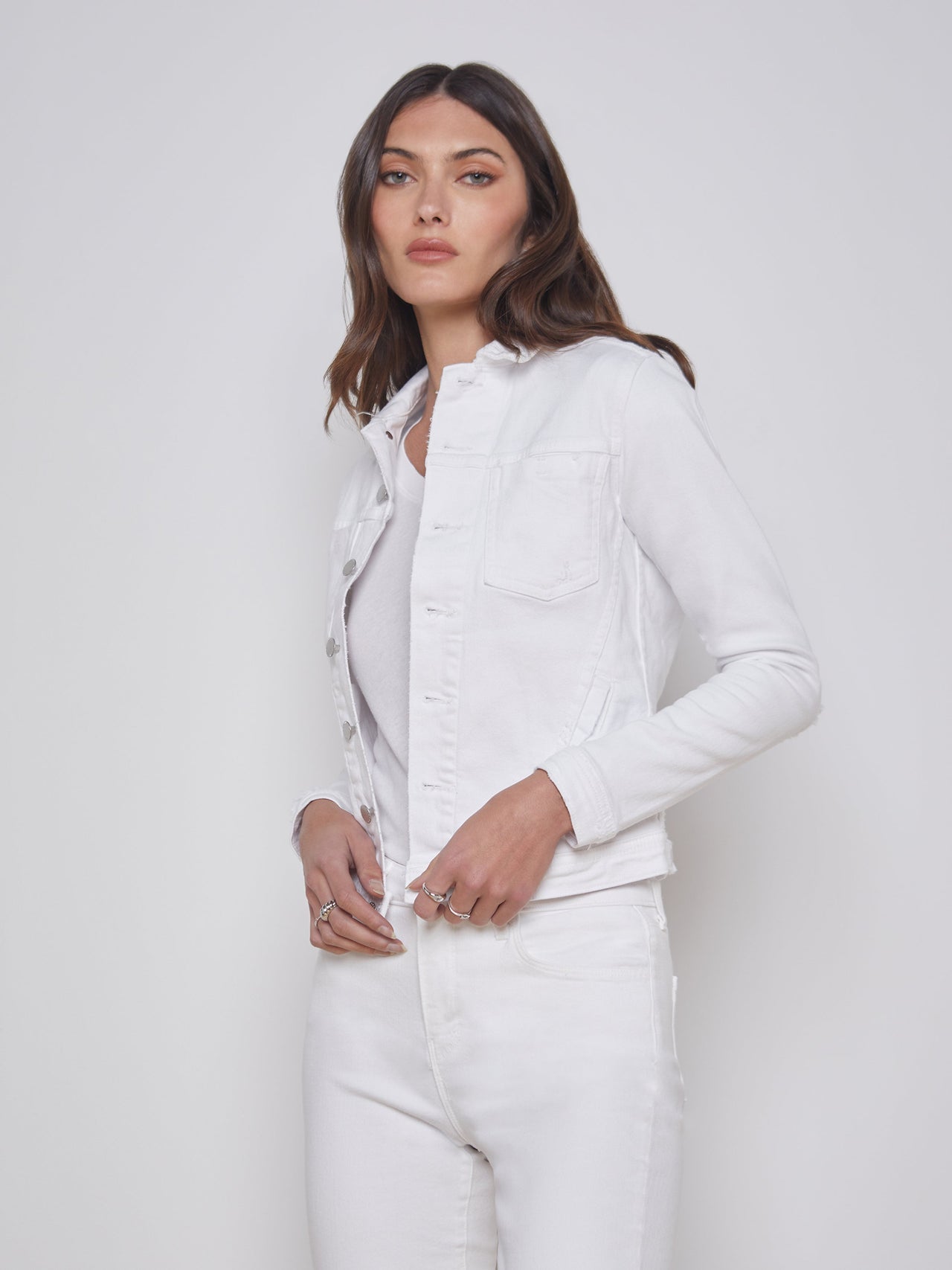 Celine Jacket In Blanc Destruct