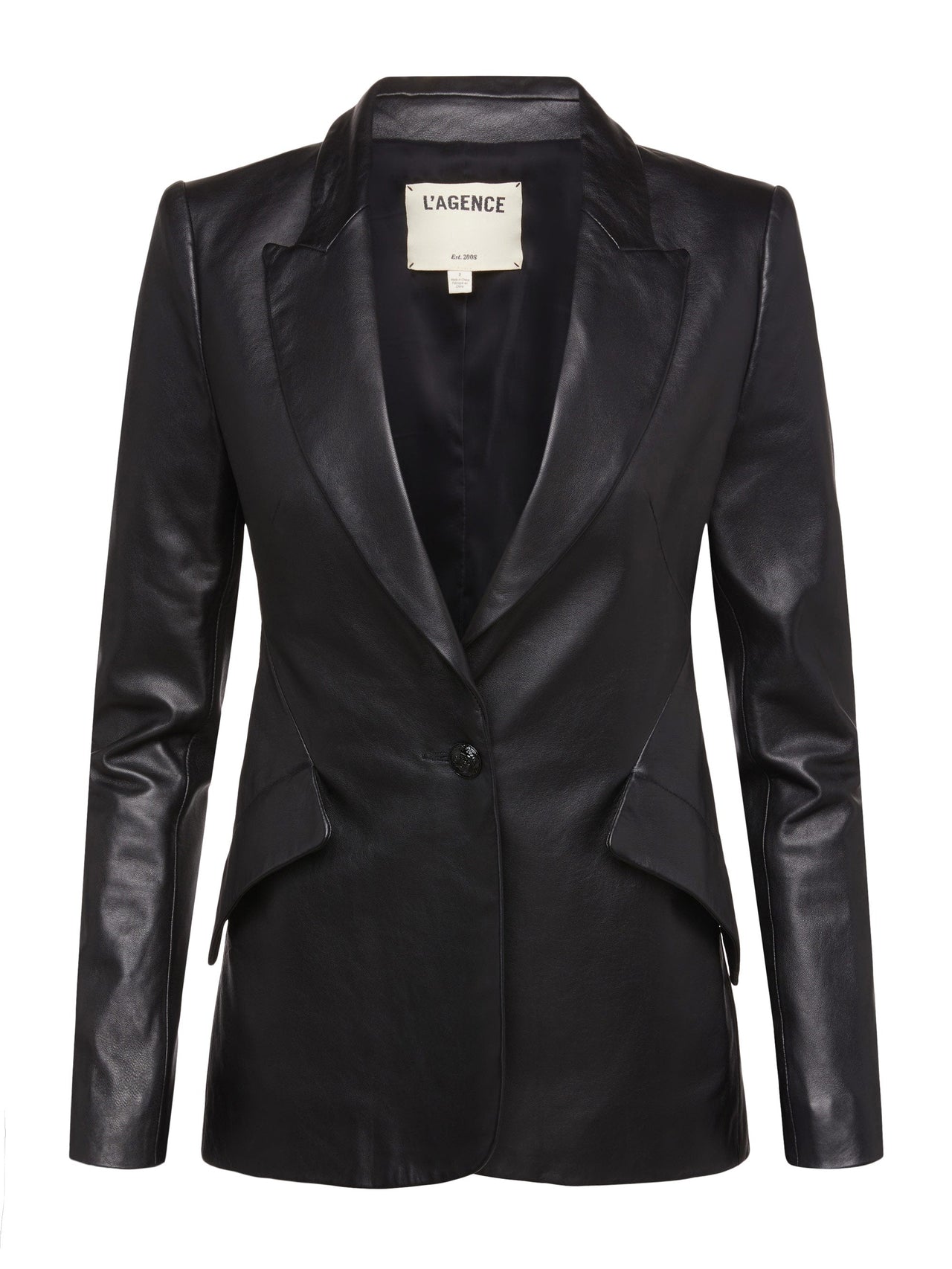 Chamberlain Leather Blazer In Black