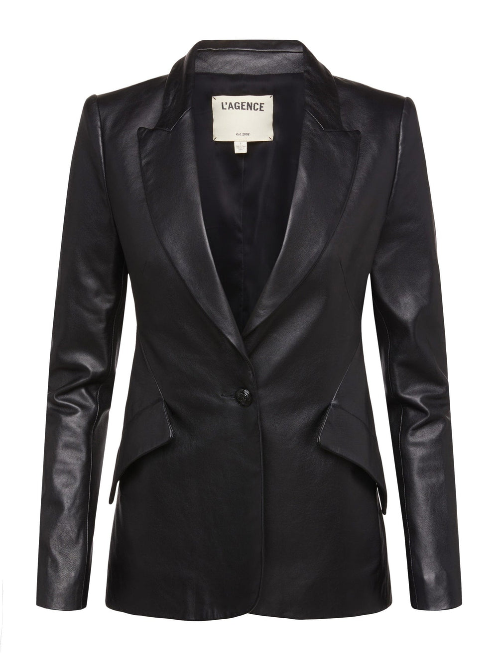 Chamberlain Leather Blazer In Black