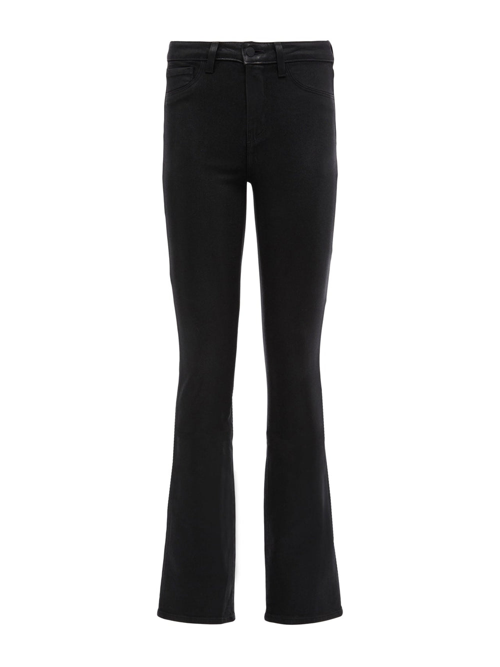 Selma Coated Bootcut Jean in Noir Coated