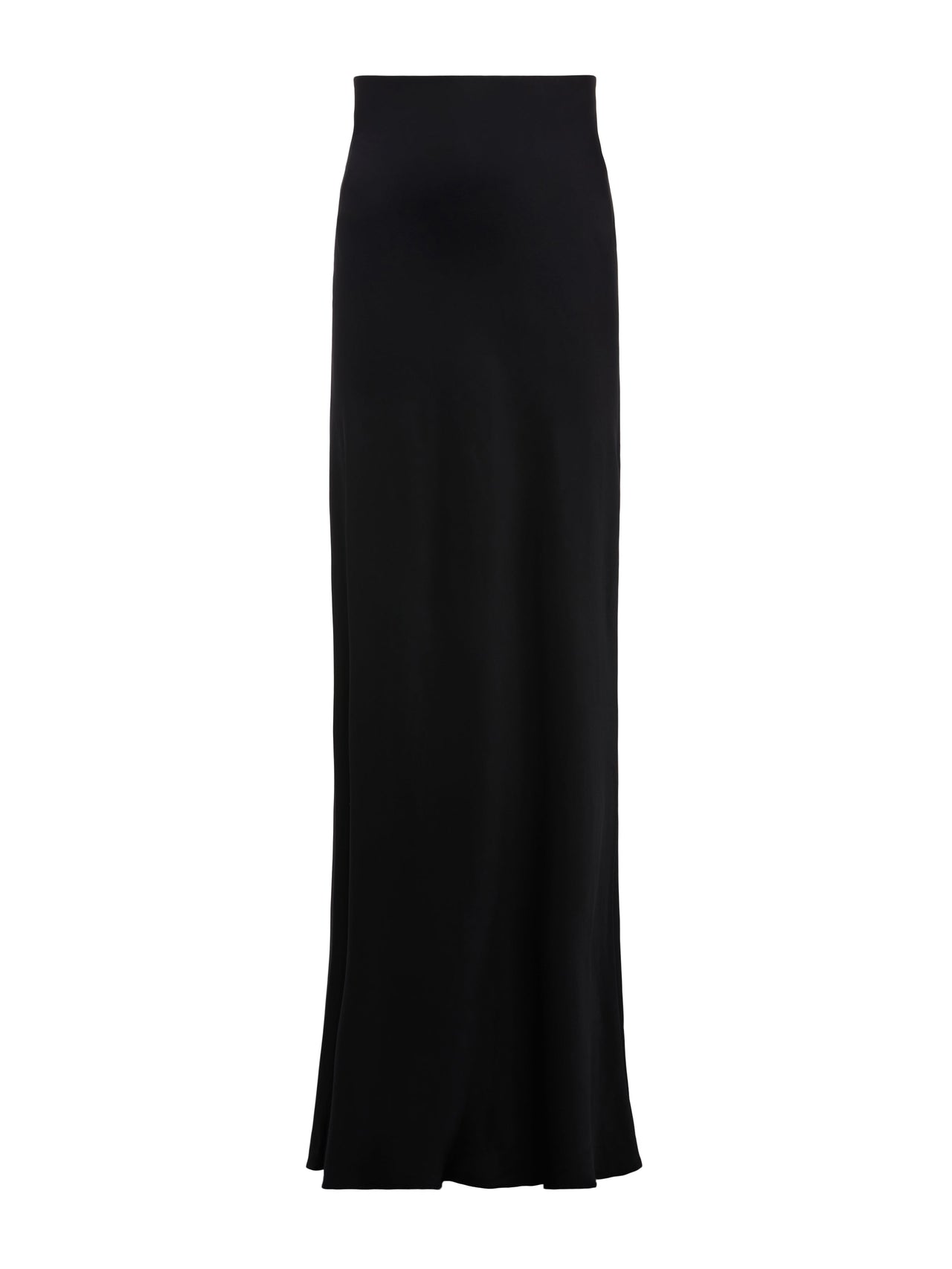 Zeta Maxi Skirt – Chic, Minimalist Satin Skirt in Black