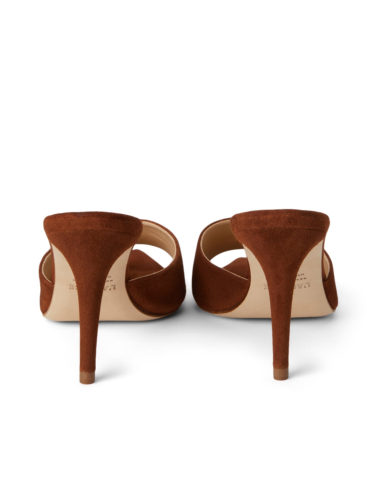 Lolita Open Toe Mule In Buckskin Suede