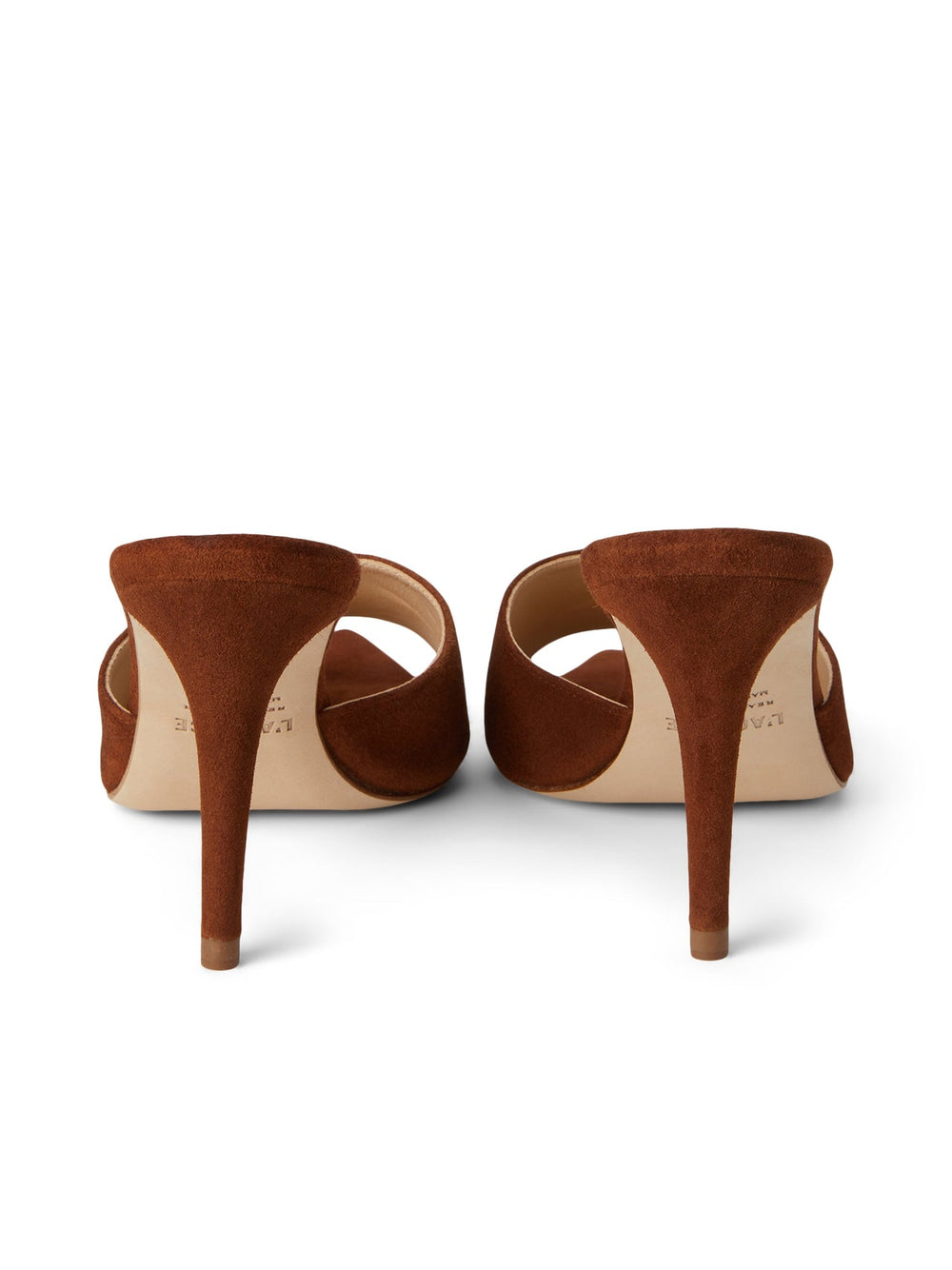 Lolita Open Toe Mule In Buckskin Suede