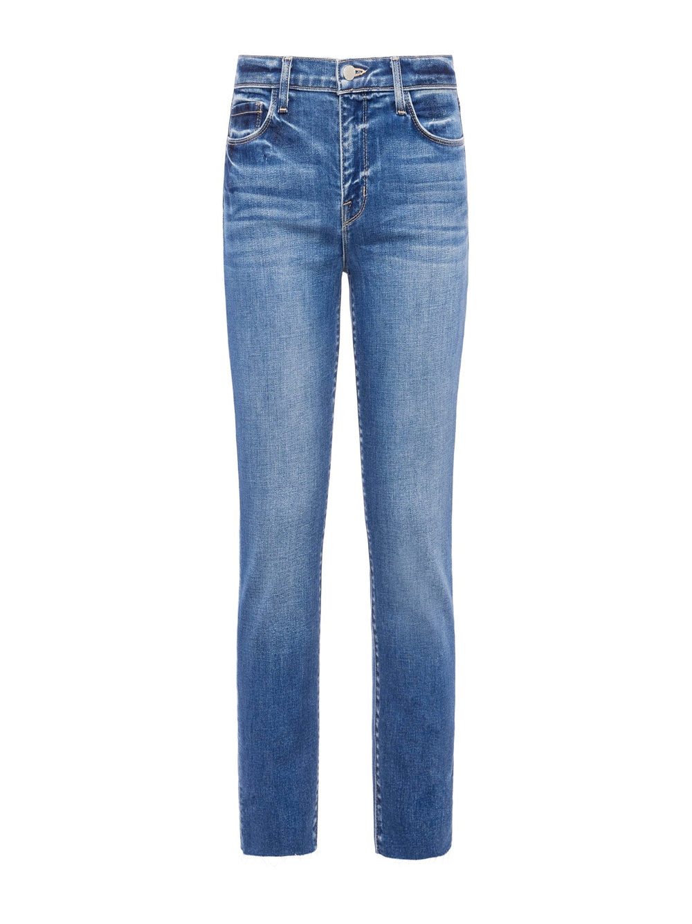 Sada High-Rise Slim-Leg Cropped Jean in Cambridge