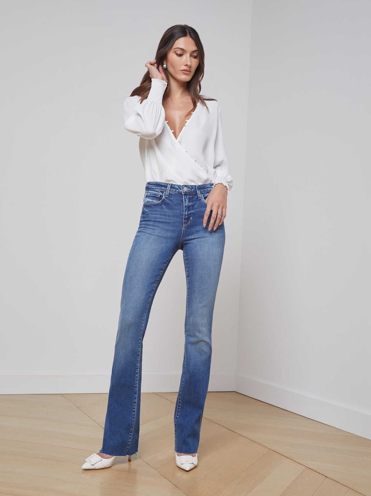 Ruth High-Rise Straight-Leg Jean In Cambridge
