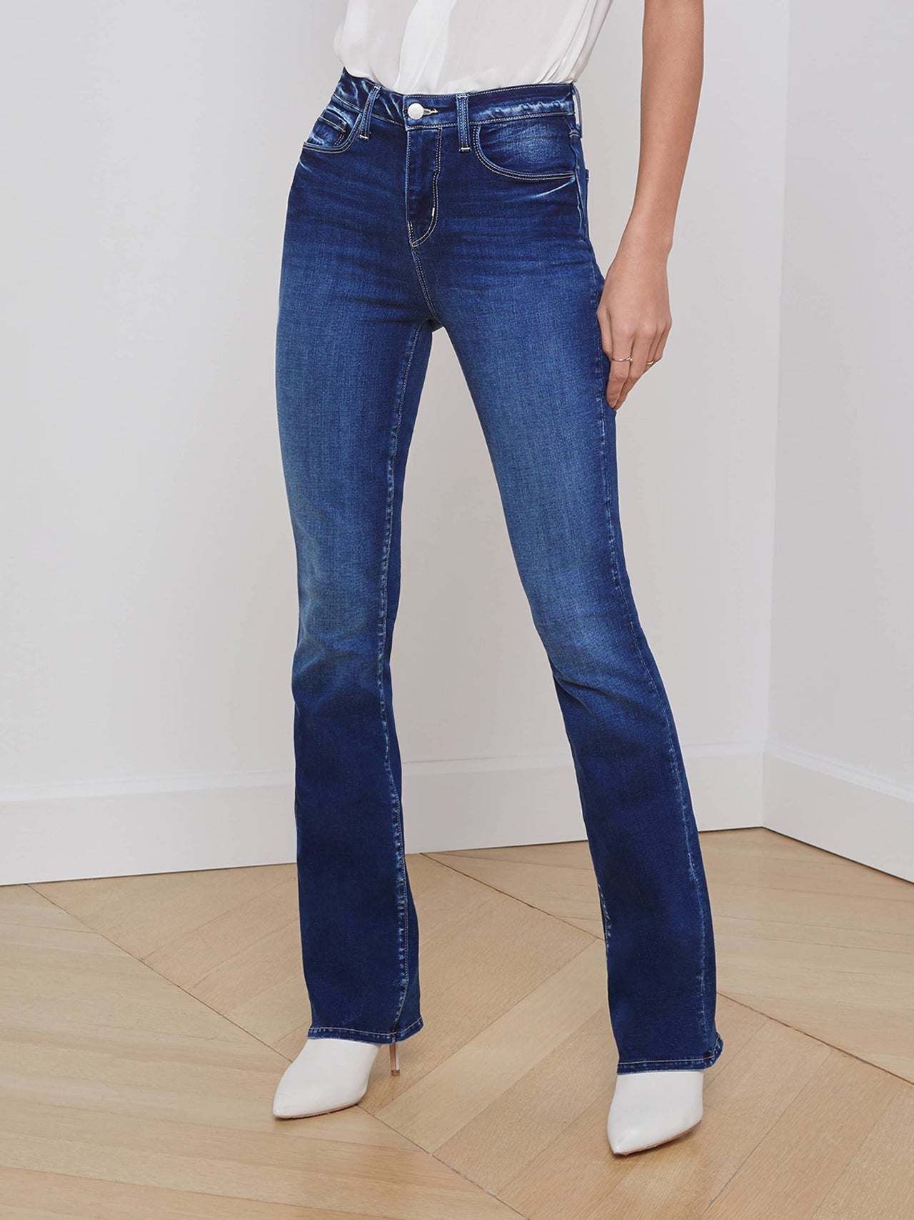 Selma High-Rise Bootcut Jean in Columbia