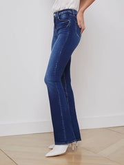 Selma High-Rise Bootcut Jean in Columbia