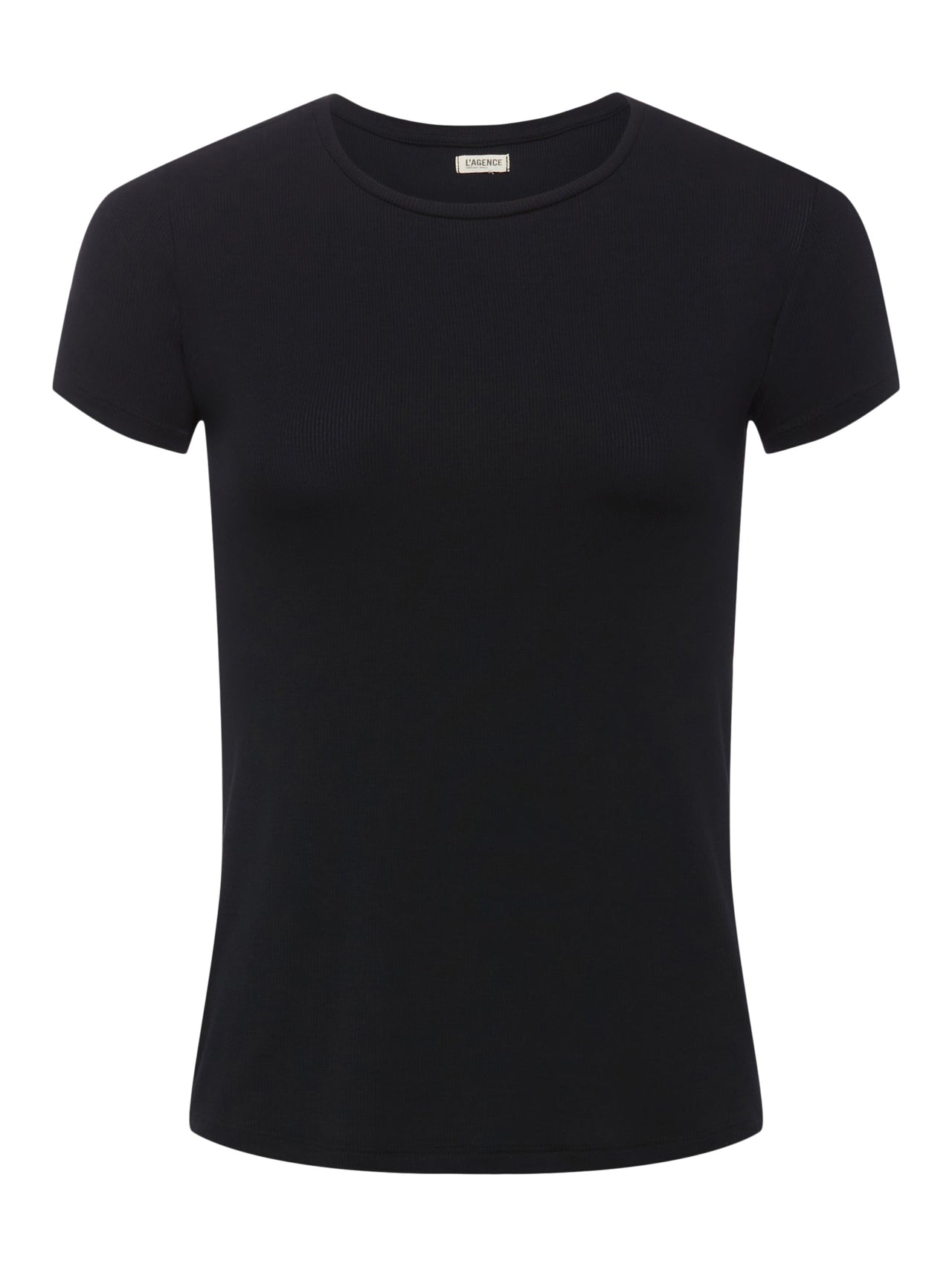 Ressi Fitted Tee in Black Micro Modal