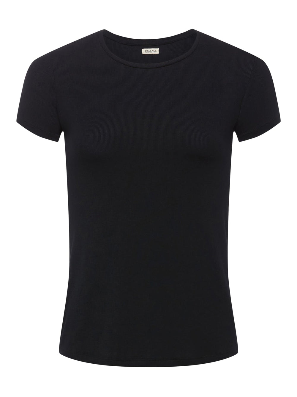 Ressi Fitted Tee in Black Micro Modal