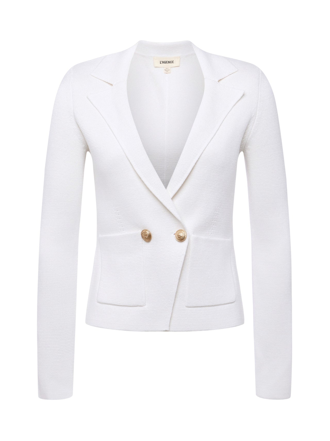 Sofia Knit Blazer in Blazer White